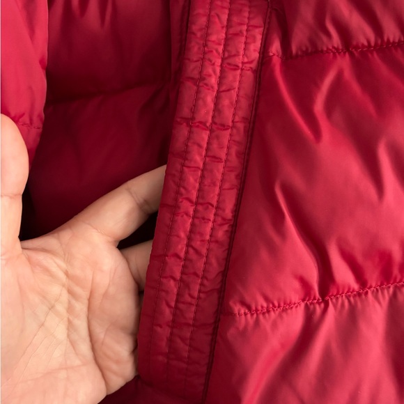 TOMMY HILFIGER Puffer Winter Jacket Red White Navy Color Block Retro Y2K Mens XL - Picture 5 of 12